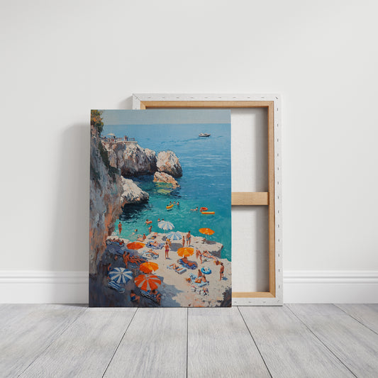 Summer Floats Along Mediterranean Cliffs