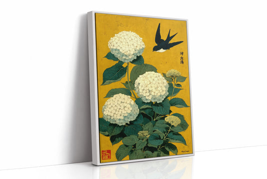 Swallow Songs Meet Summer Hydrangeas