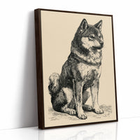 Alert & Upright: Vintage Spitz Engraving