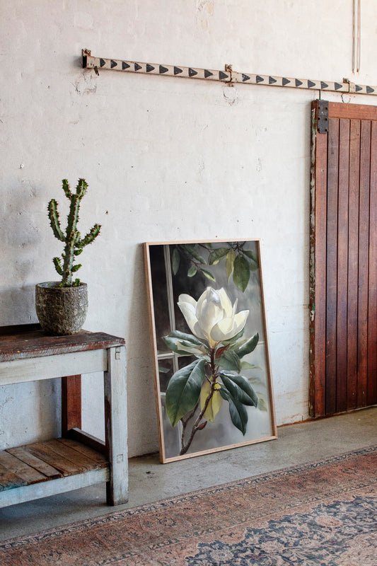 Petals Beneath the Window's Gaze