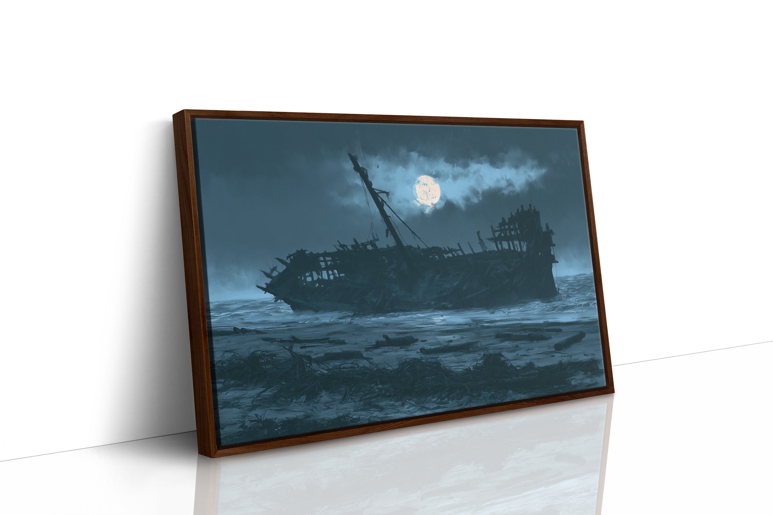 The Wreck at Moonrise