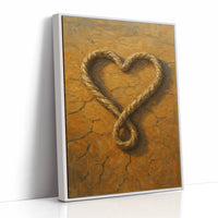Lassoed Heart Western Rope Art