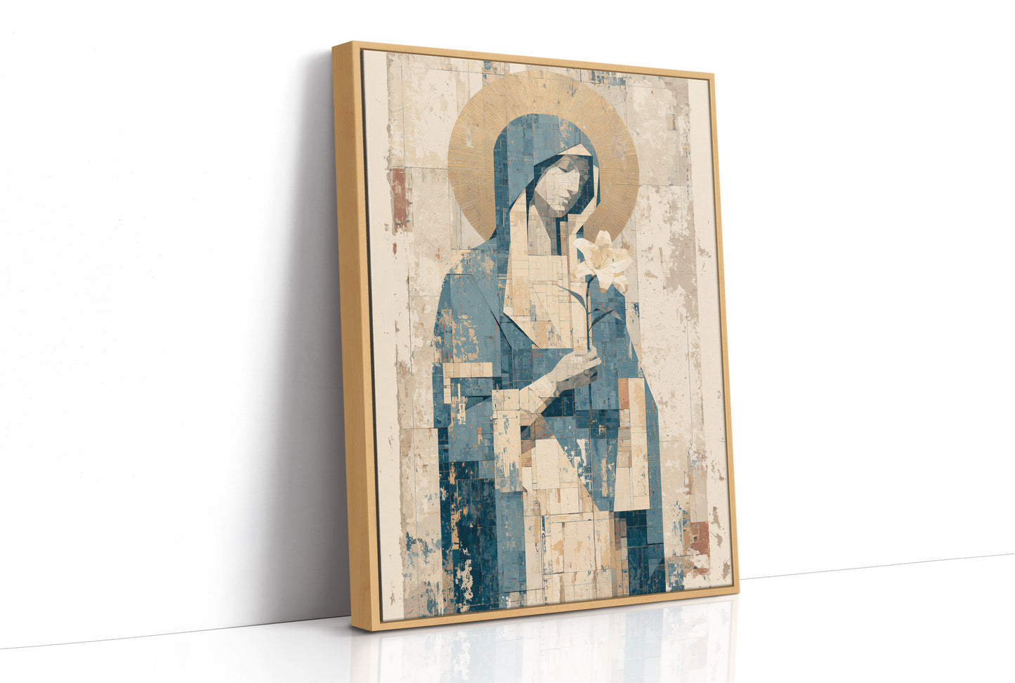 Seated Icon with Lily