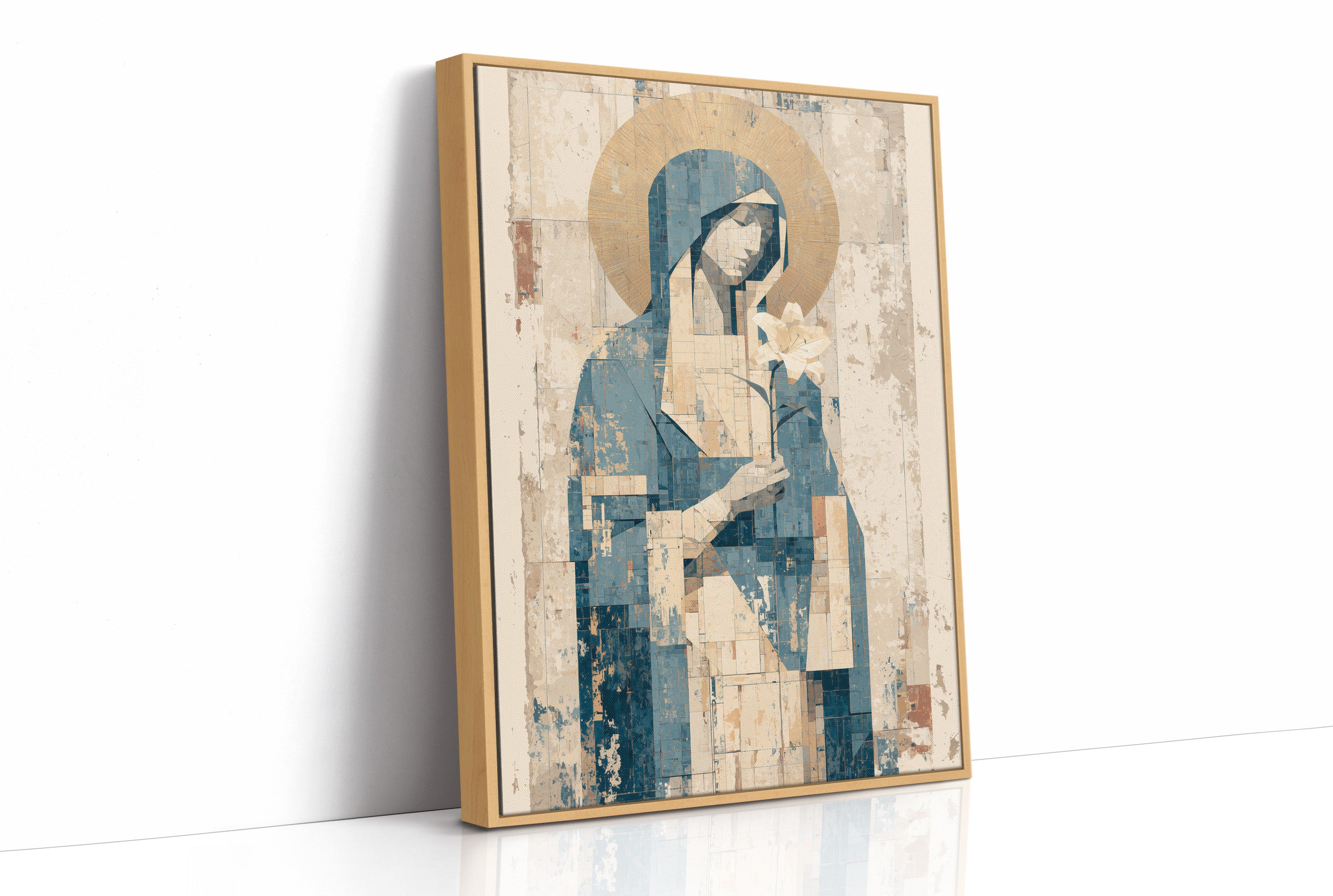 Seated Icon with Lily