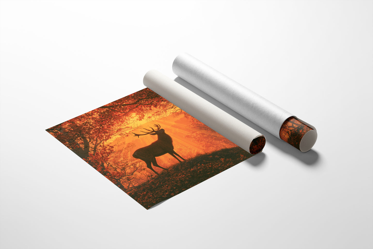 Stag, Struck by Sunrise