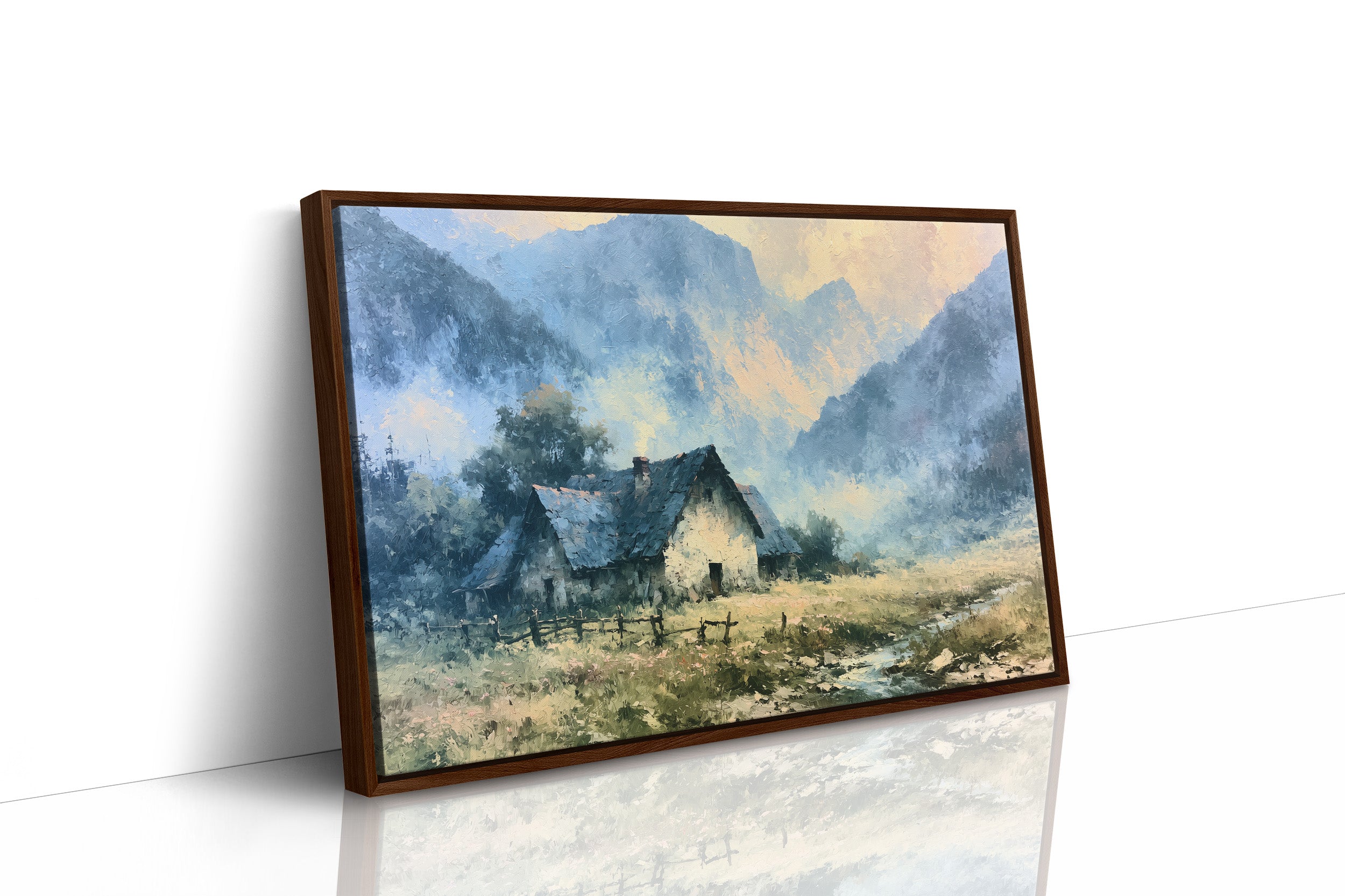 Cottage Beneath the Blue Peaks