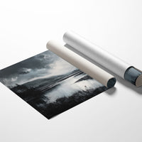 Quiet Valley Beneath Storm Clouds