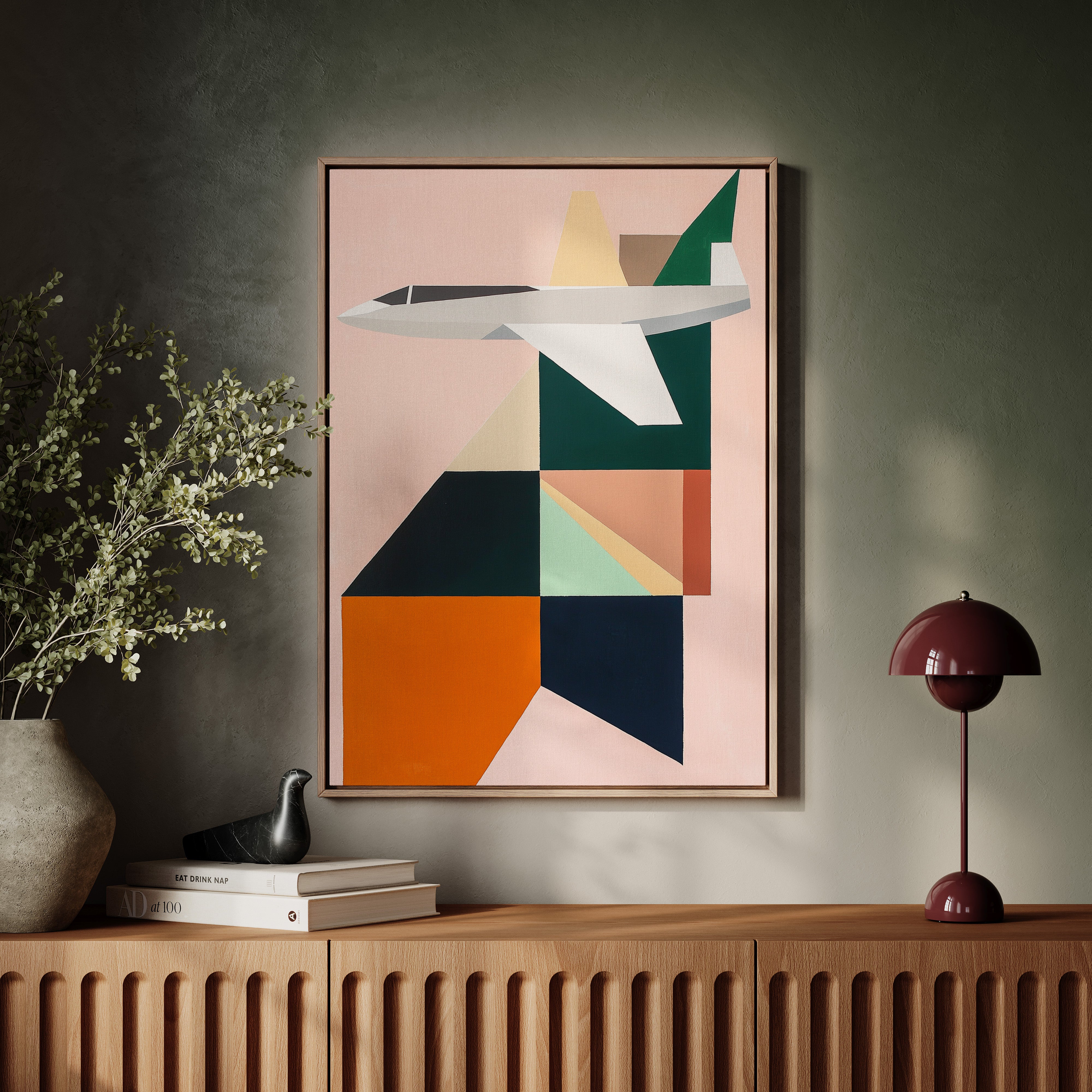 Geometric Flight Through Pastel Skies