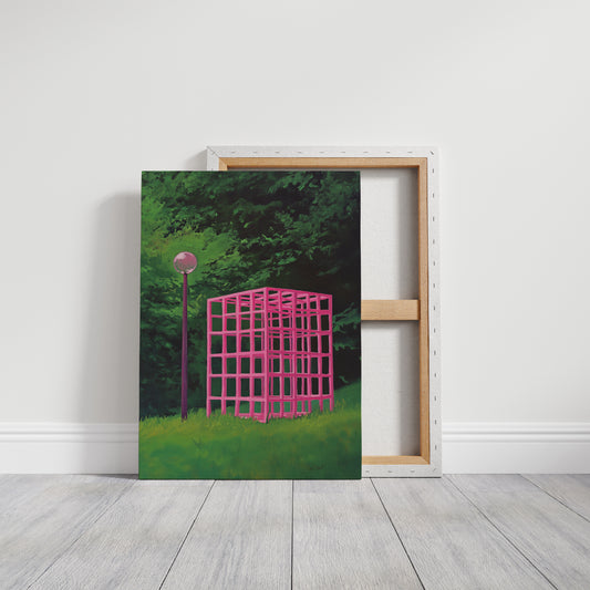 Pink Geometry Dreams In Green