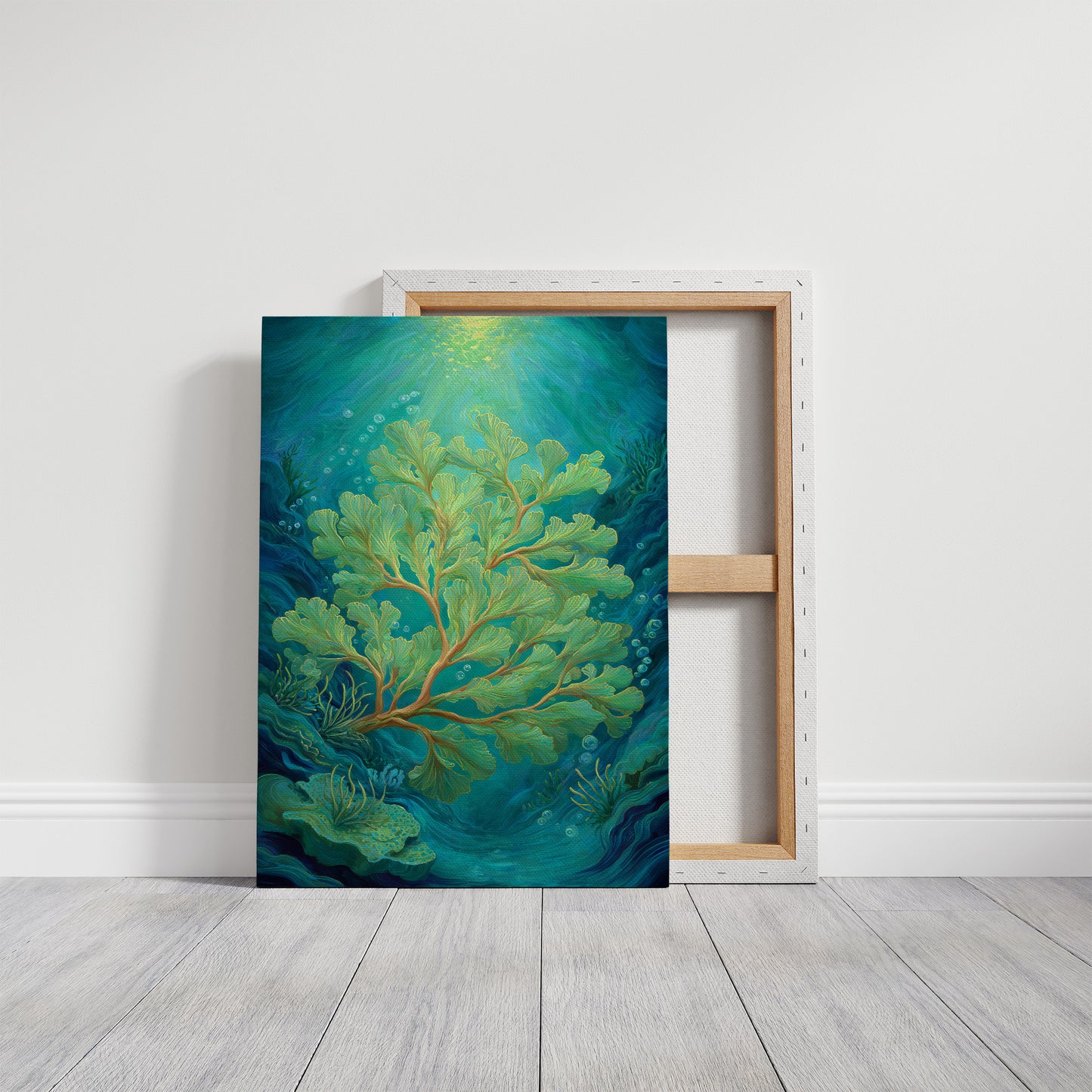 Seafoam Dances In Sunlit Depths