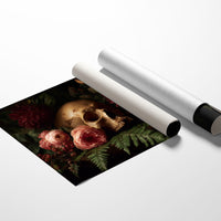 Roses Bloom Against Mortality's Canvas