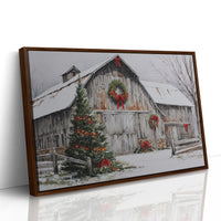 Snow Settles On Grandfather's Barn