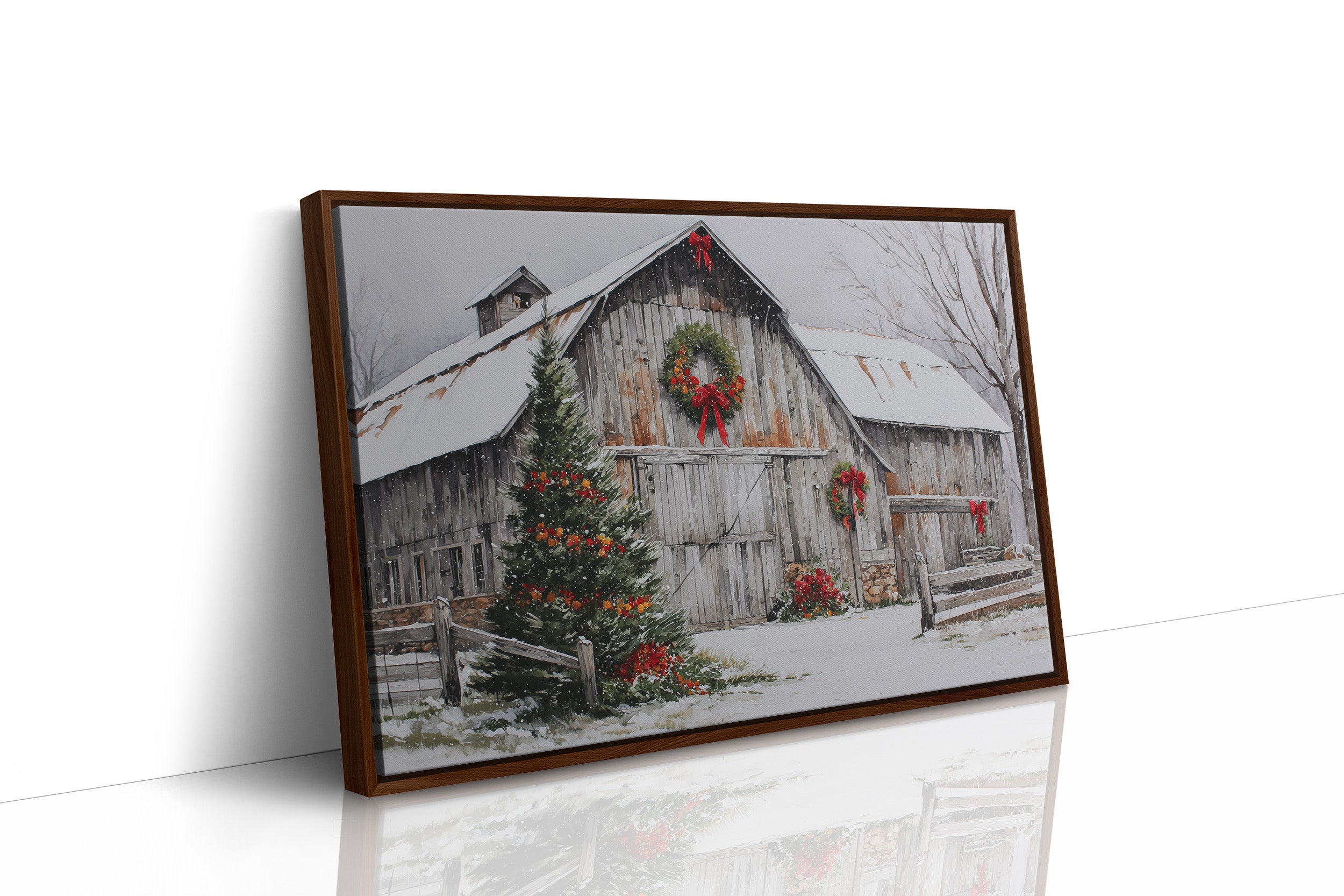 Snow Settles On Grandfather's Barn