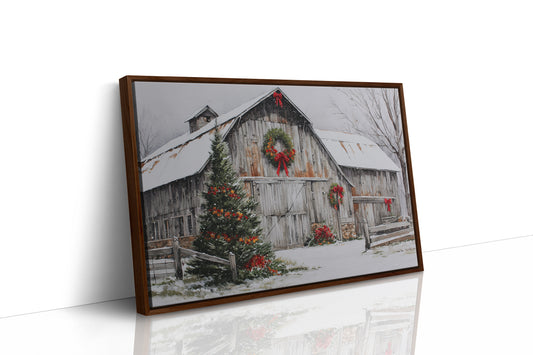 Snow Settles On Grandfather's Barn