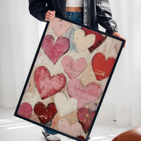 Textured Love – Romantic Heart Wall Art, Abstract Valentine’s Day Decor