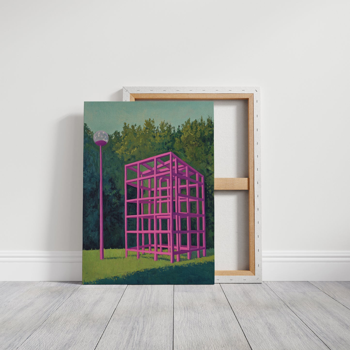 Pink Geometry Dreams In Forest