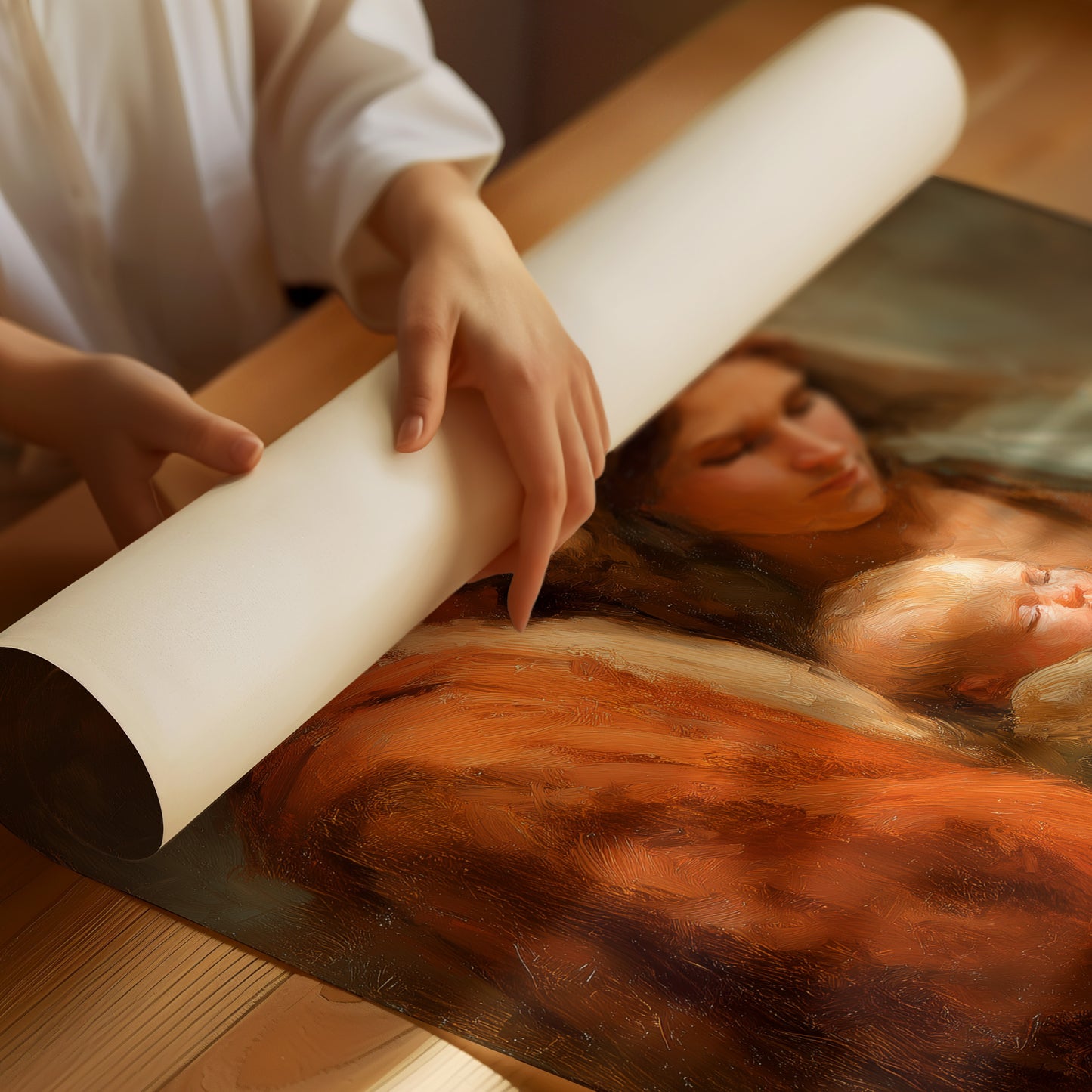 Tender Moments in Amber Light