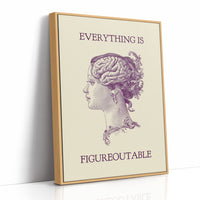 Everything Is Figureoutable Vintage Mind Quote Print