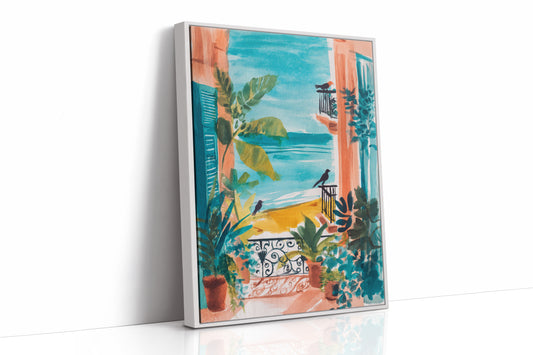 Balcony Echoes of Sunlit Shores