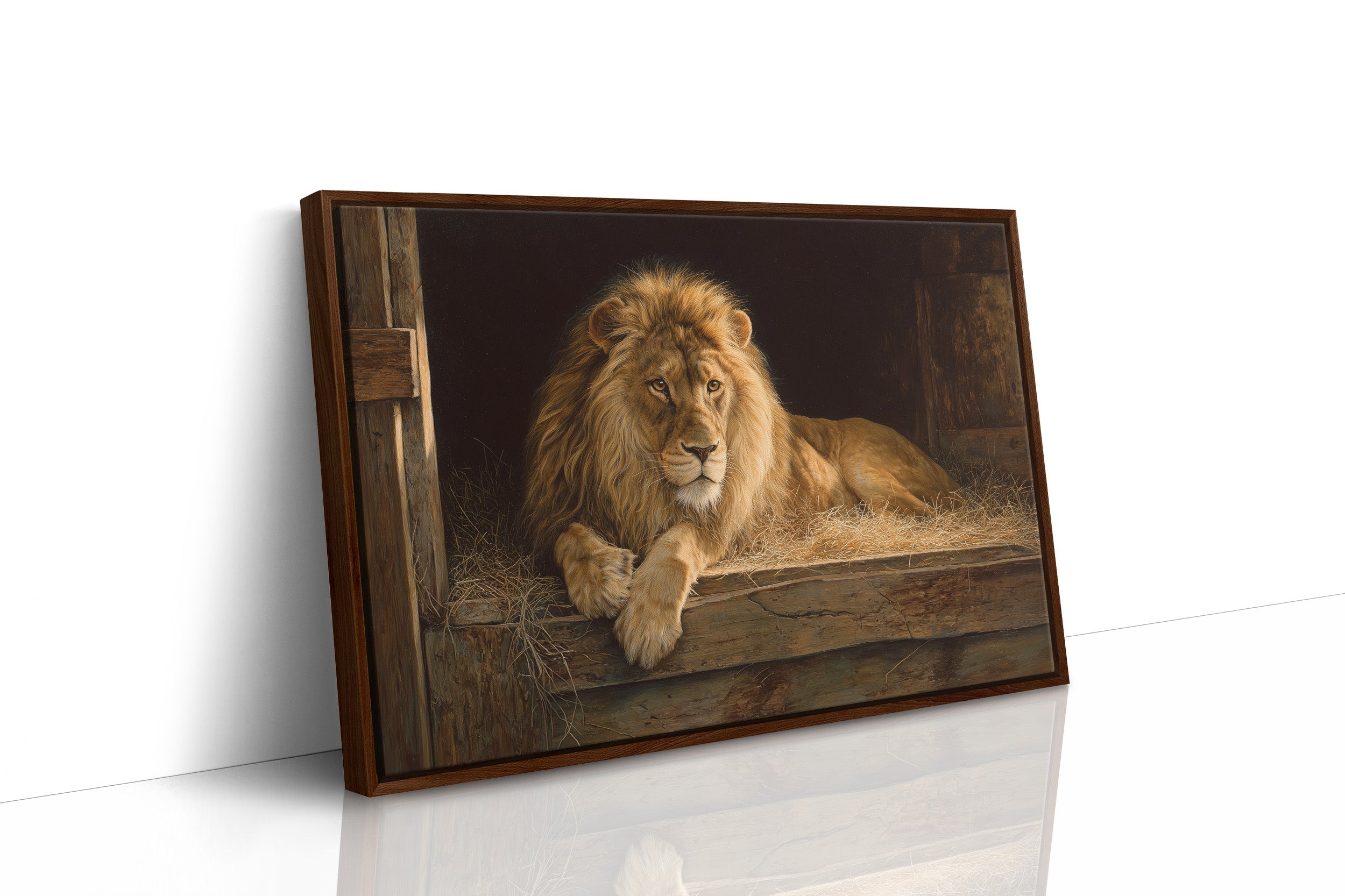 Noble Beast Rests In Golden Light