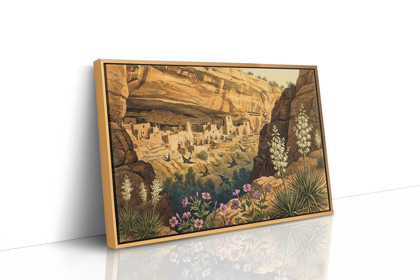 Swallows Over the Cliff Dwelling
