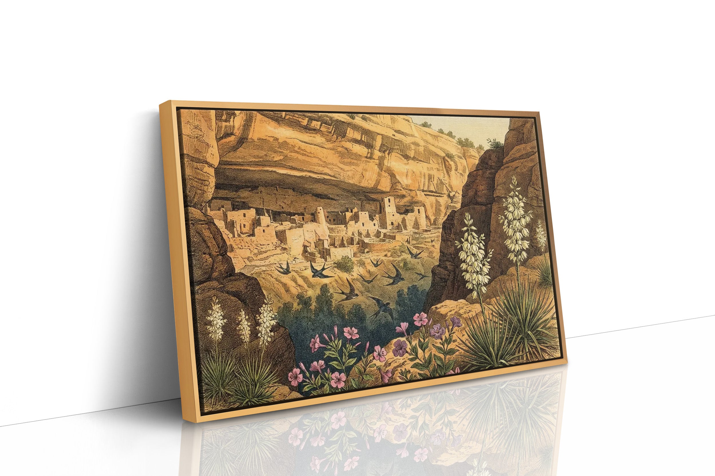 Swallows Over the Cliff Dwelling