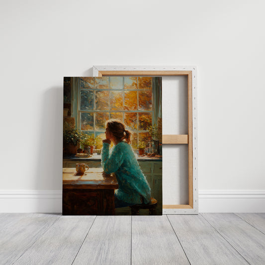 Autumn Light Through Kitchen Windows