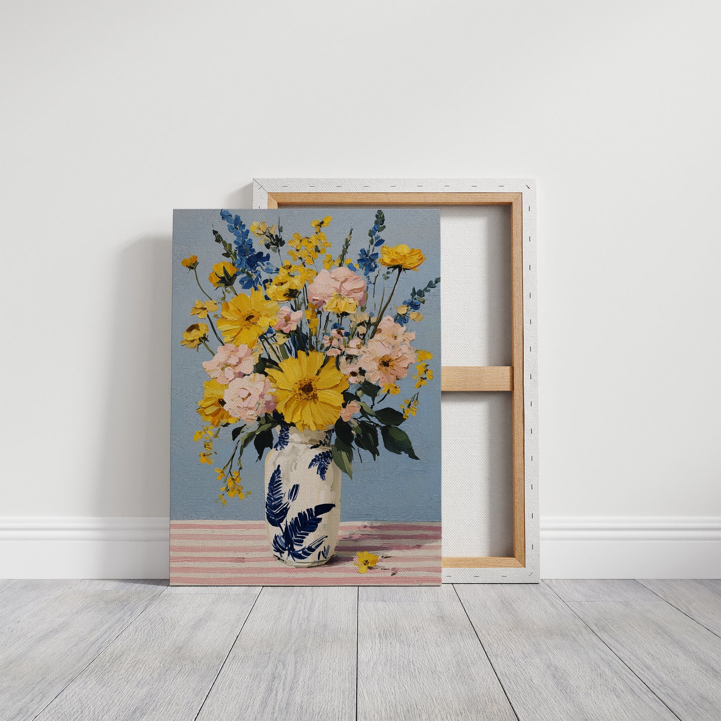 Tuesday Flowers in the Blue Vase