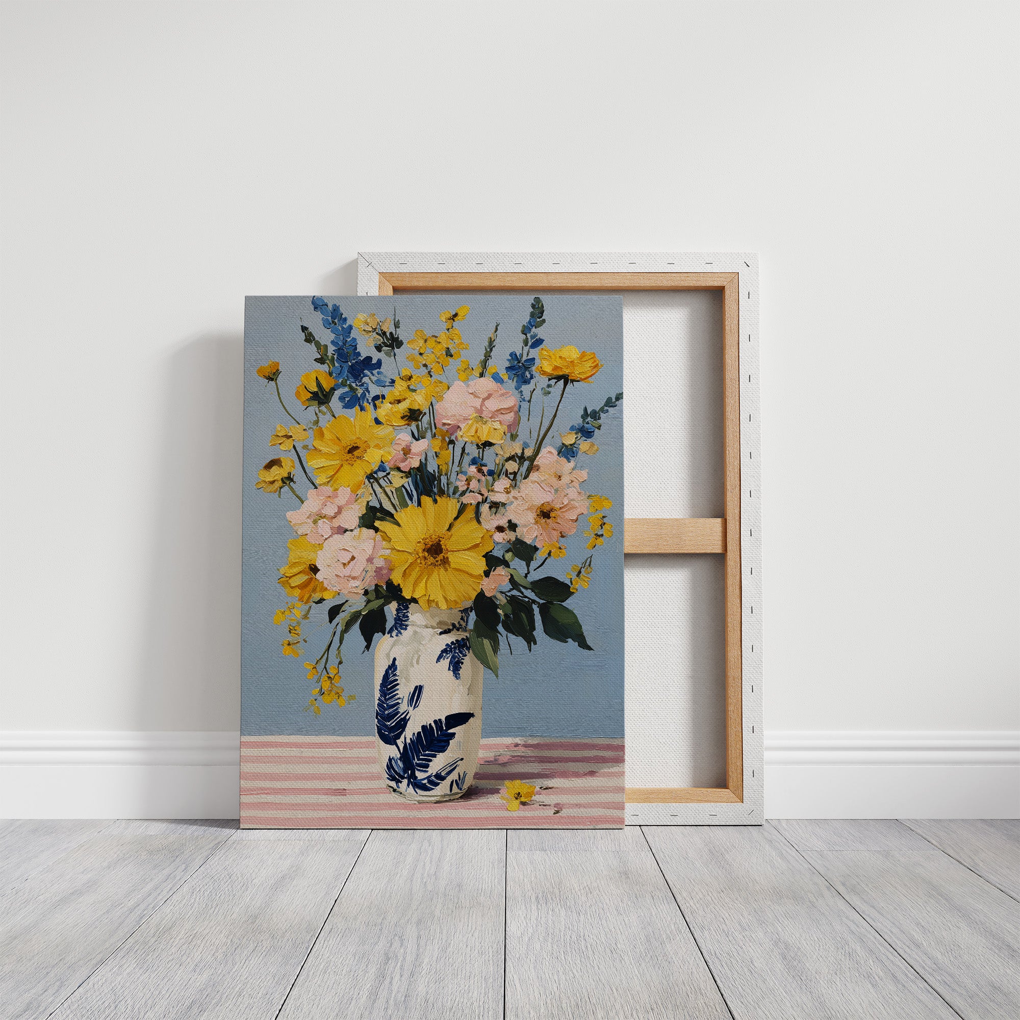 Tuesday Flowers in the Blue Vase