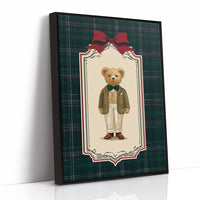 The Gentleman Bear With Emerald Bow
