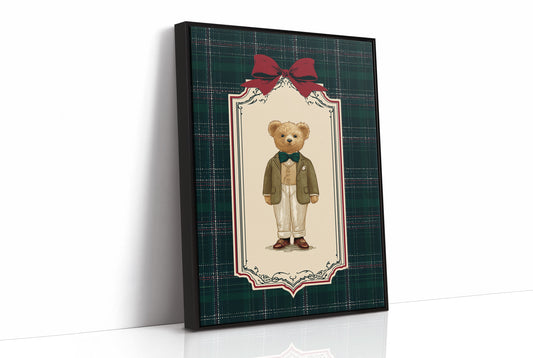 The Gentleman Bear With Emerald Bow