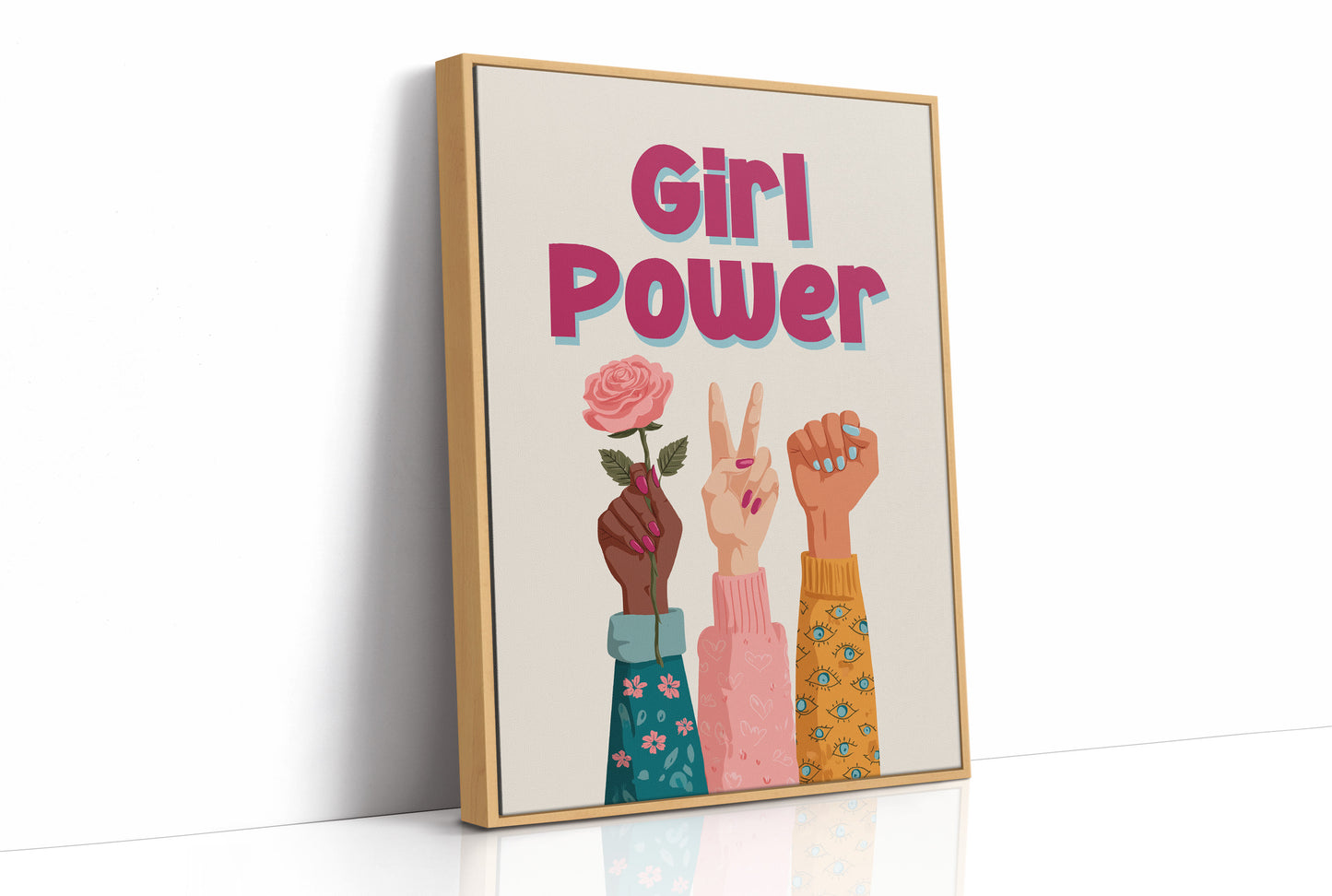 Girl Power Feminist Illustration Quote Print