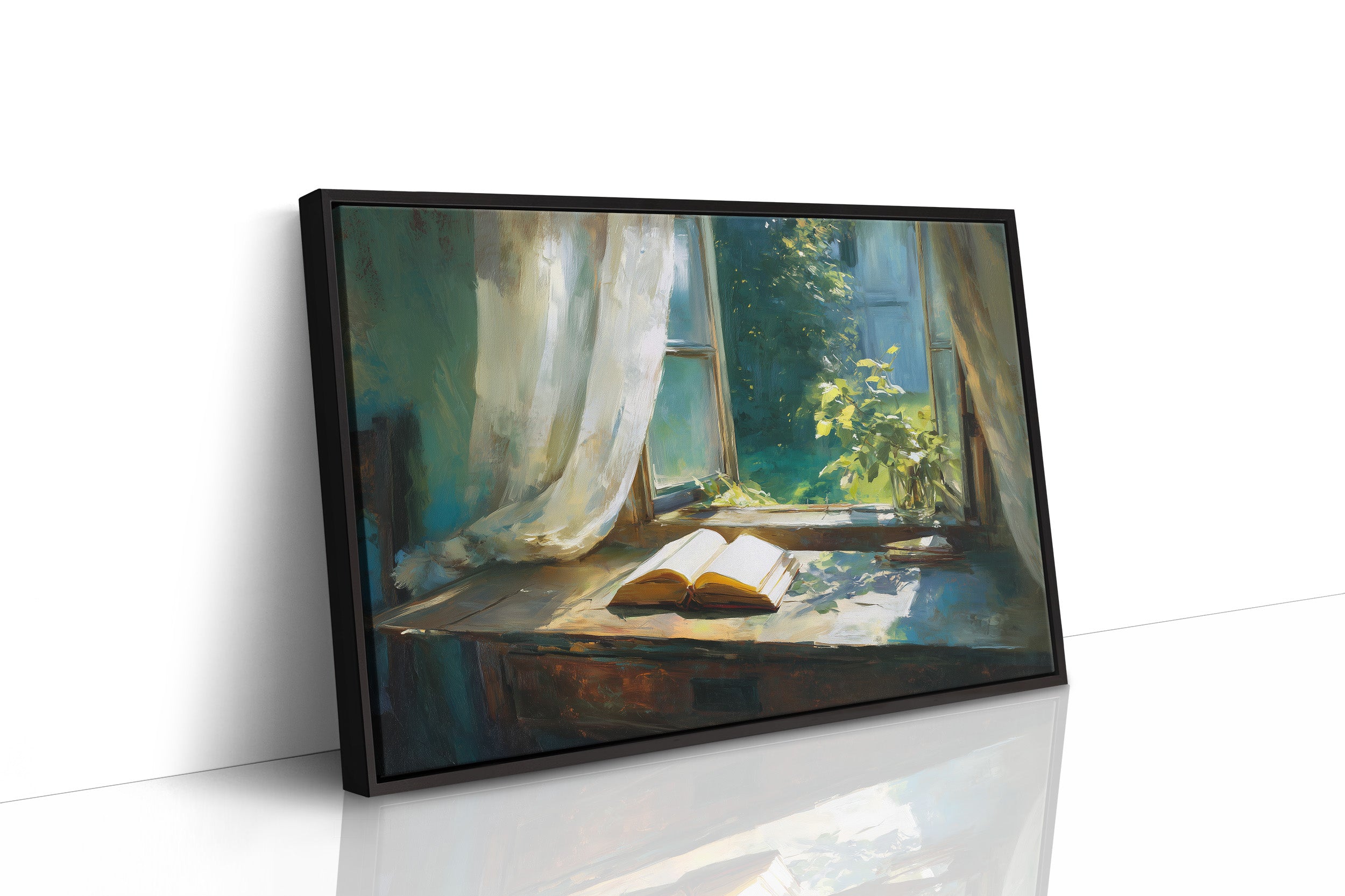 Sunlit Pages Await Summer Breeze