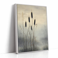 Cattails Dance Above Evening Mist