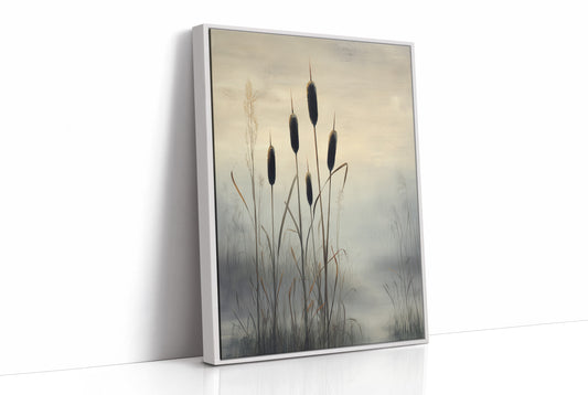 Cattails Dance Above Evening Mist