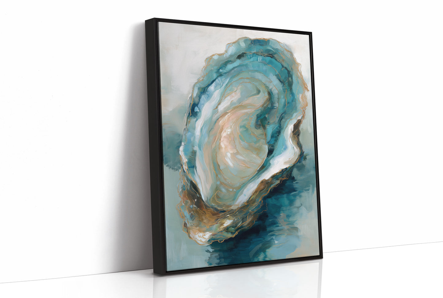 Tidal Memories In Aqua Gold