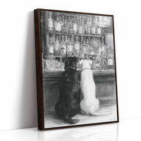 Two Friends at the Counter