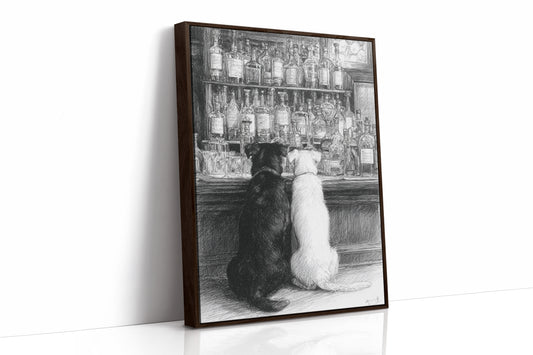 Two Friends at the Counter