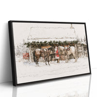 Santa's Snowy Stable Stop