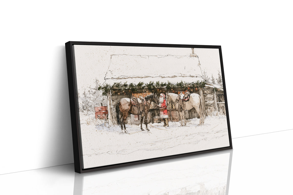 Santa's Snowy Stable Stop