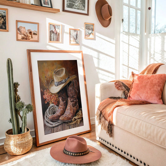 Weathered Boots Tell Ranch Stories