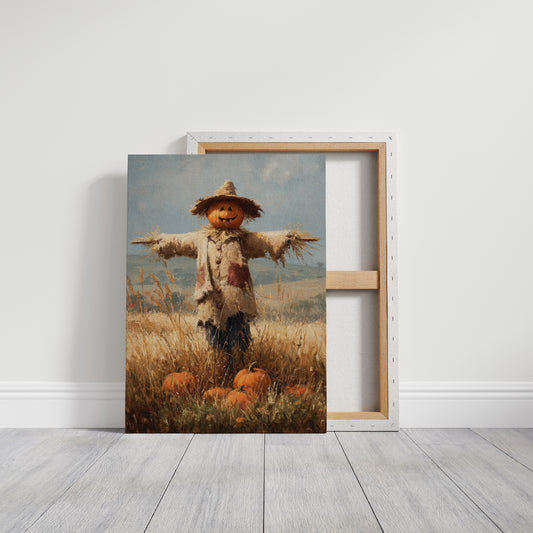 Harvest Guardian Watches Golden Fields