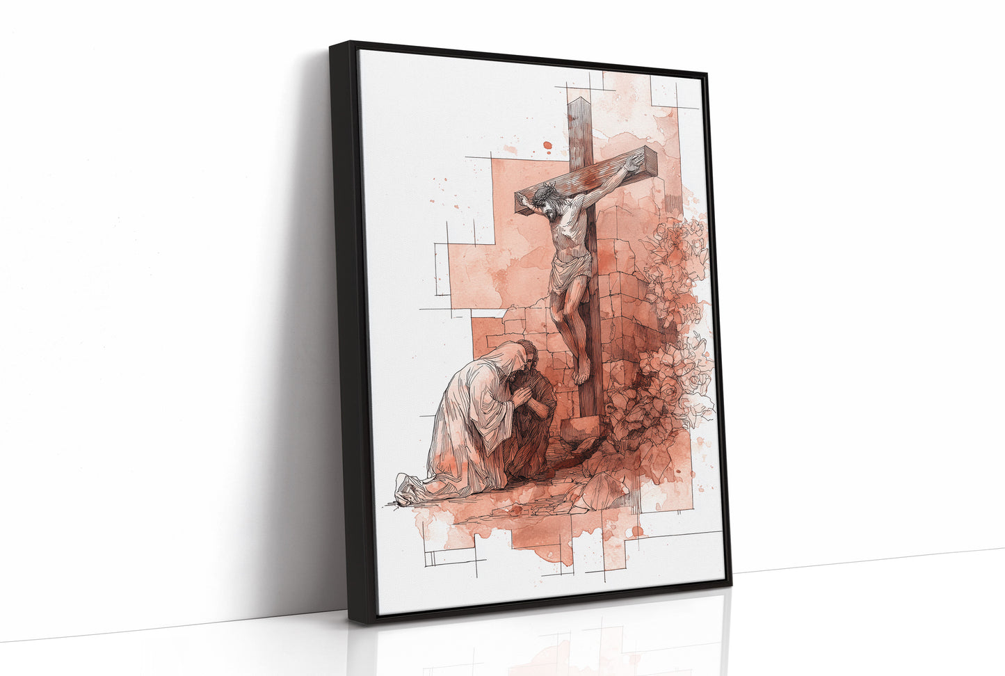 Faith Blooms In Coral Light