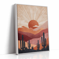 Desert Sunsets and Silent Sentinels