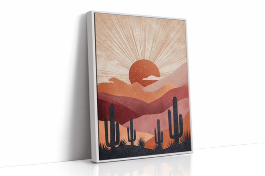 Desert Sunsets and Silent Sentinels