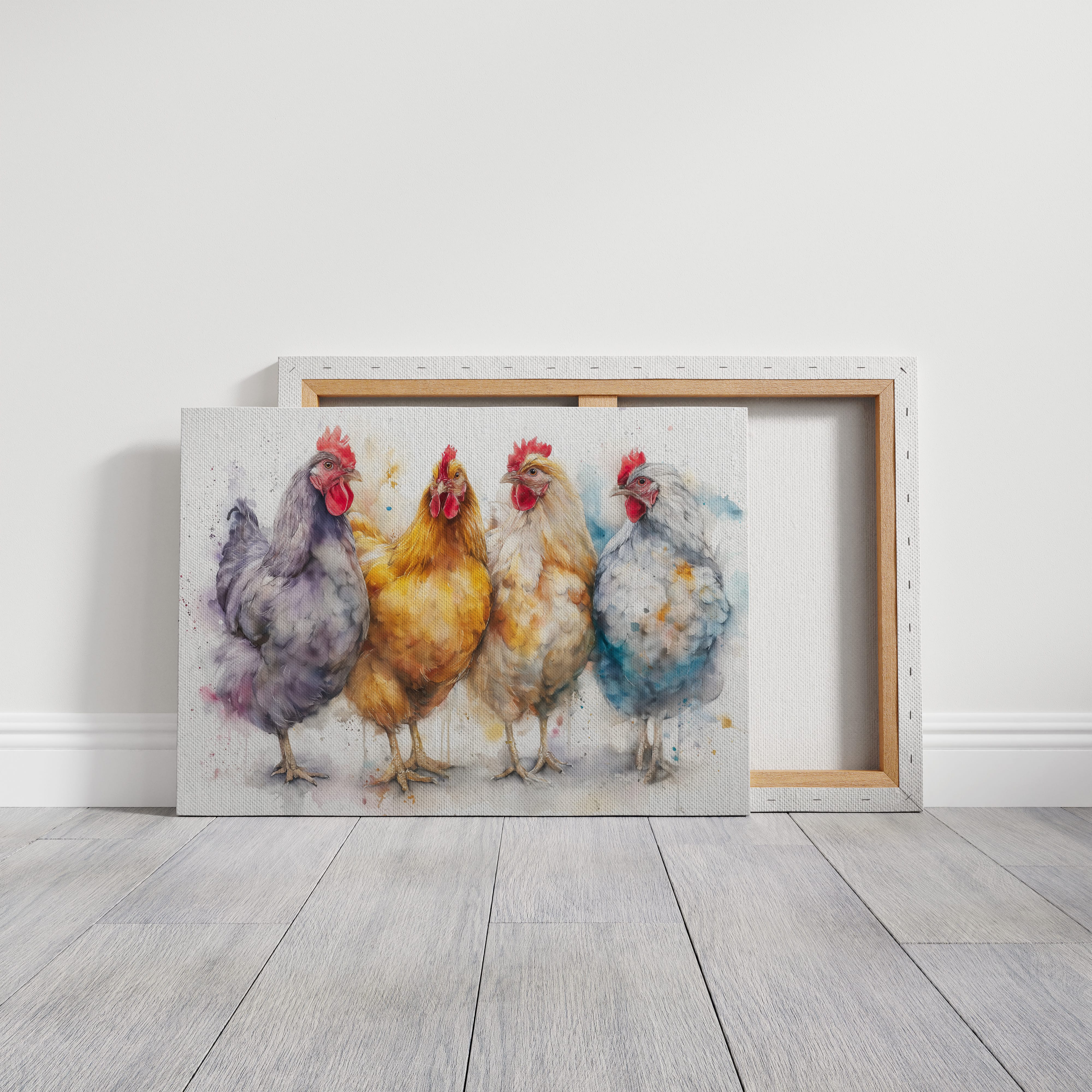 Four Feathered Friends Strolling Together