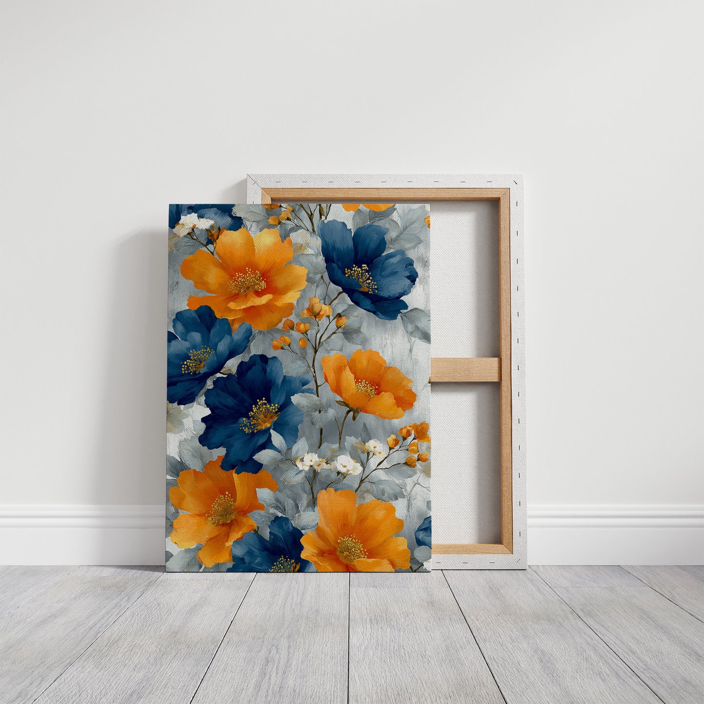 Navy Meets Orange at Full Bloom