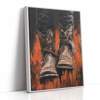 Burnt Leather Cowboy Boots