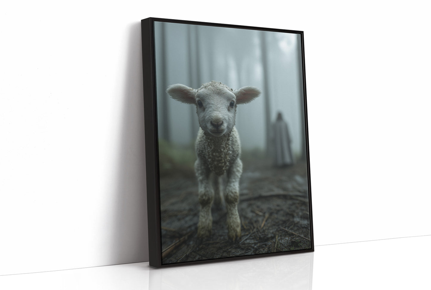 Innocent Steps In Foggy Forest