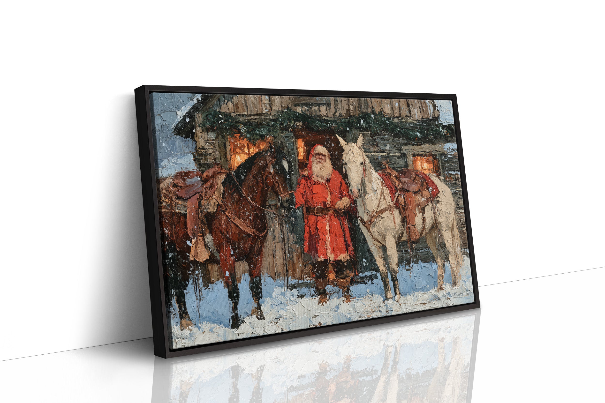 Santa's Lantern-Lit Homestead